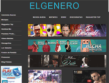 Tablet Screenshot of elgenero.com